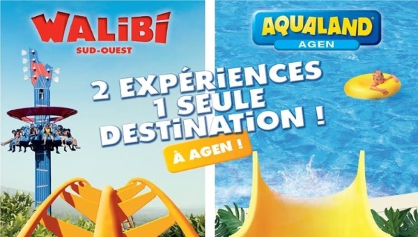 Walibi ! Aqualand ! Plus qu'un parc d'attraction à 1h15 de Duras