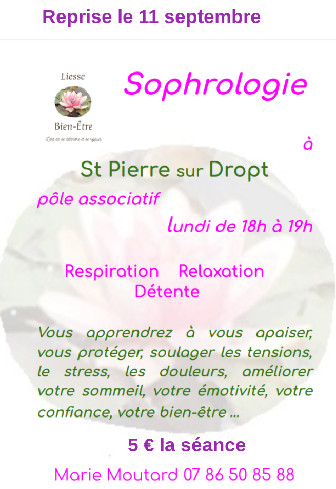 Sophrologie St Pierre