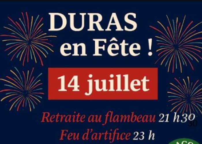 image de Retraite aux flambeaux et feu d'artifice à Duras