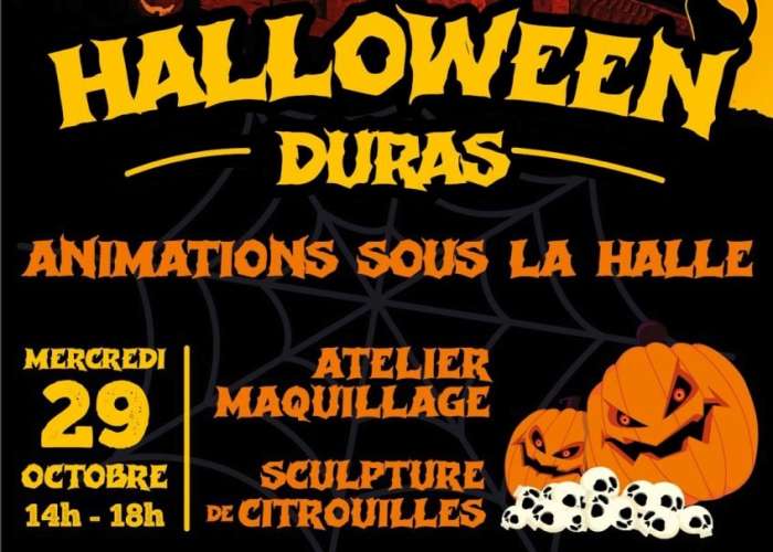 image de Halloween dans le village de Duras