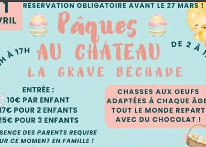 image de Pâques au château la Grave Béchade