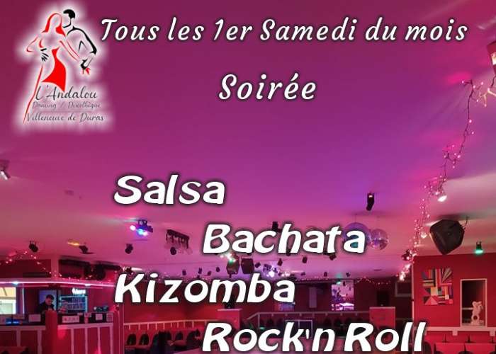 image de Soirée SBKR : Salsa Bachata Kizomba Rock'n Roll au dancing de l'Andalou