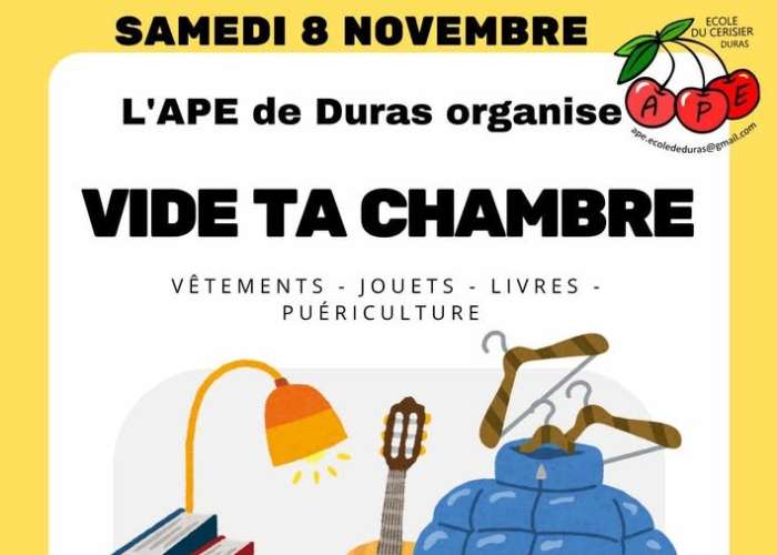 image de Vide ta chambre de l'école du Cerisier Duras