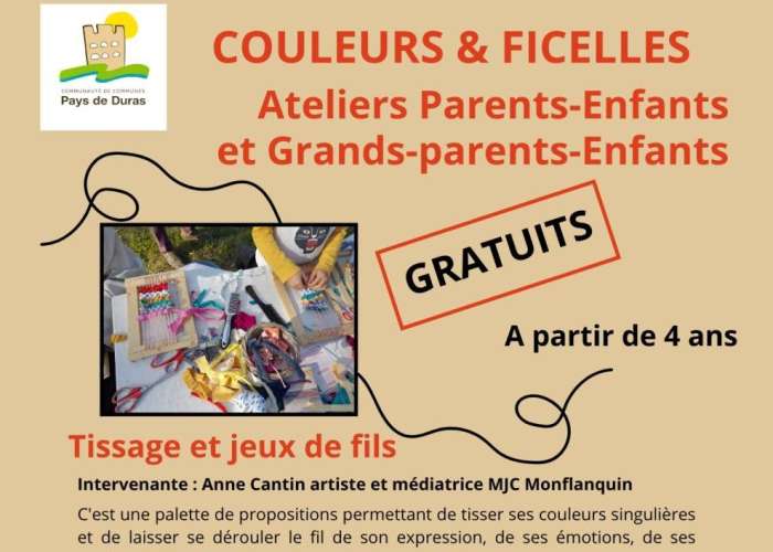 image de Ateliers Familles Couleurs et Ficelles