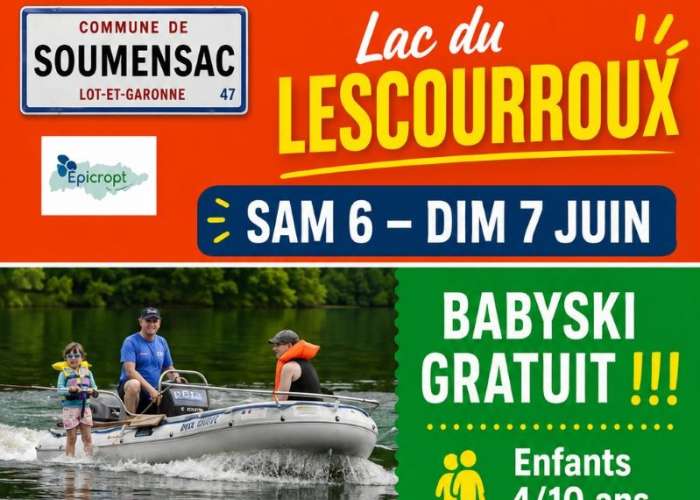 image de Babyski au lac de Lescourou