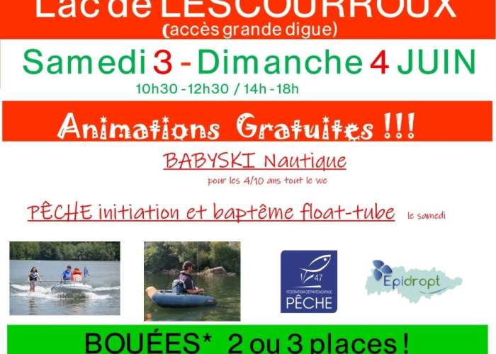 image de Babyski au lac de Lescourou