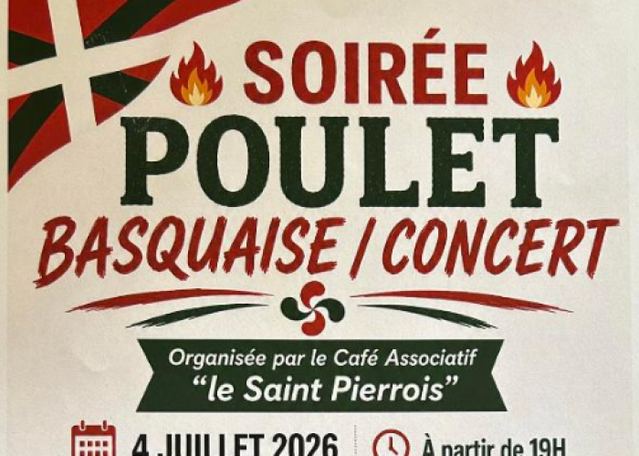 image de Soirée poulet basquaise/concert