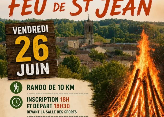 image de Randonnée pédestre et feu de la St Jean
