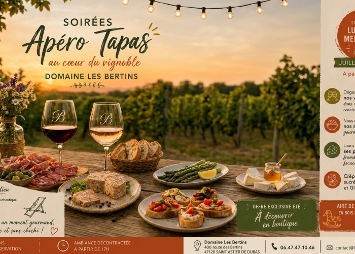 image de Soirées Apéro-Tapas aux Bertins